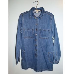 Long Sleeve Jean Romper