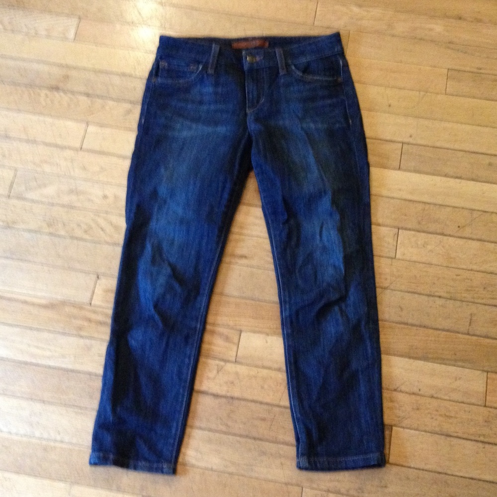 Joes dark wash cropped skinny jeans size 25