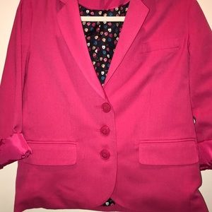 Women's 8 Fuchsia/pink lined blazer