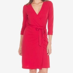 Ava red wrap dress size small from Le Tote