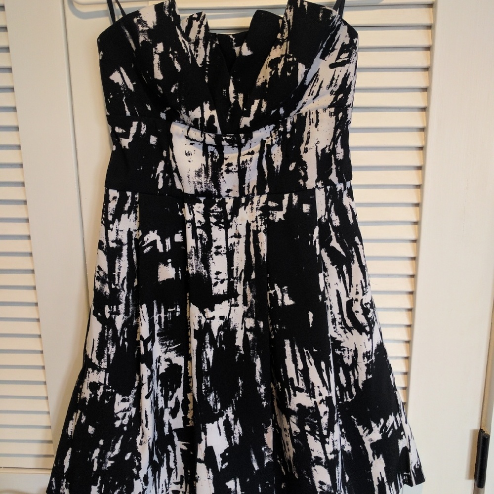 Black and white dress