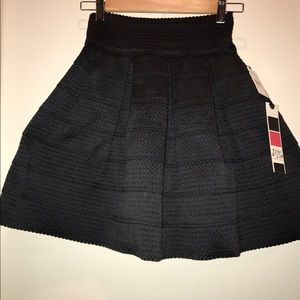 Womens M Pleated black cupcake skirt- FITS A SMALL