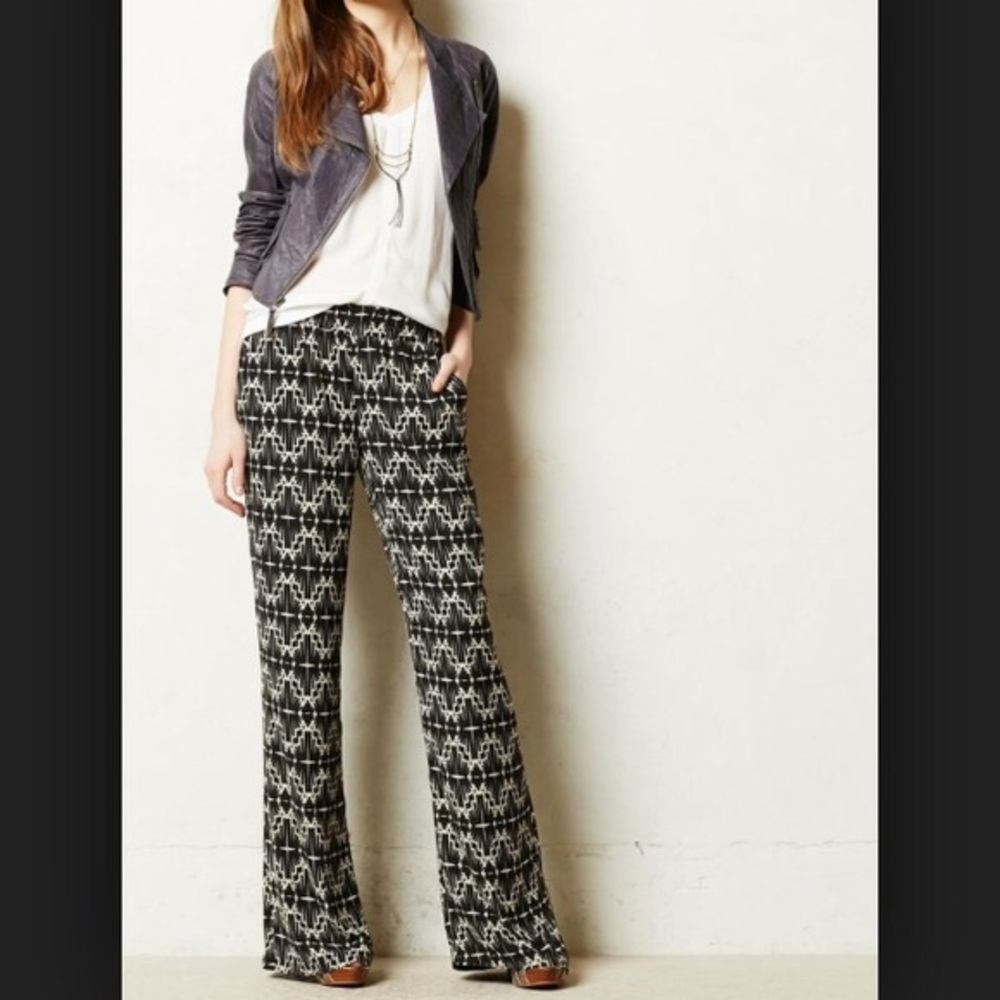 Chloe Oliver Anthropologie wide leg pants