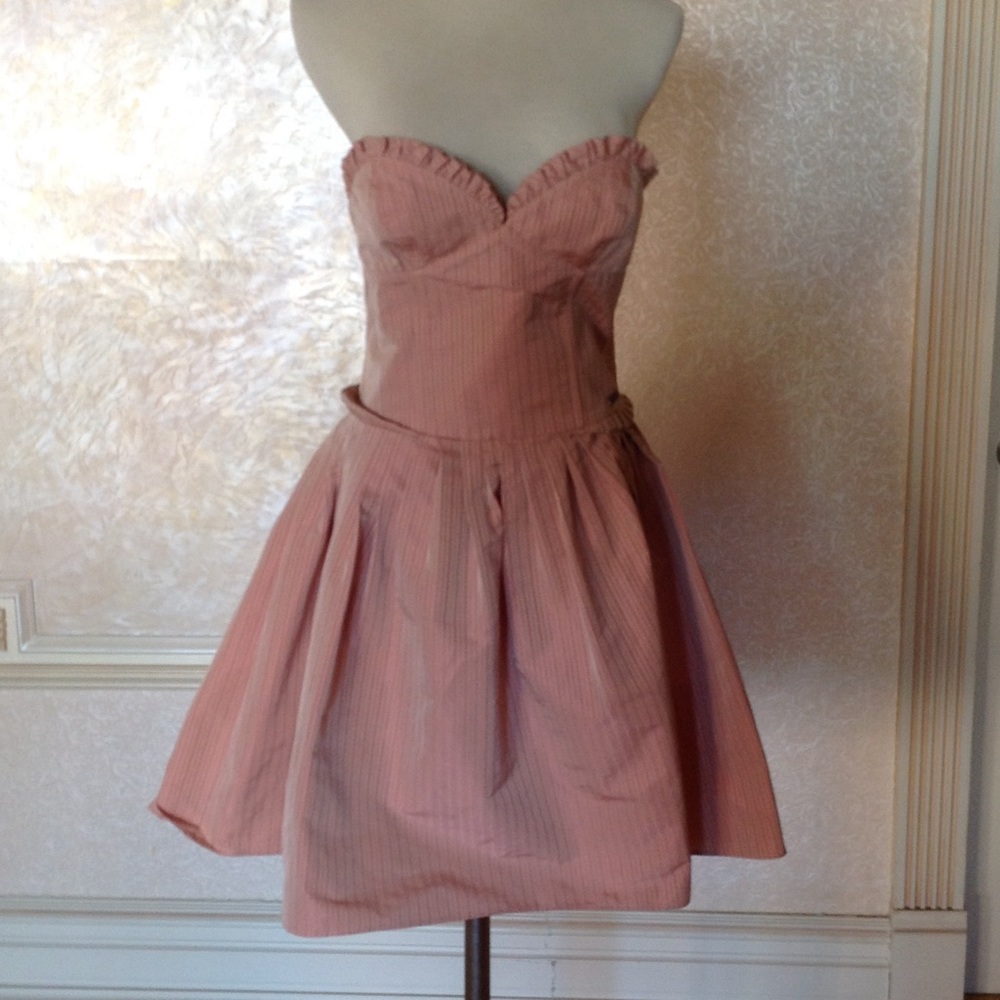 Galliano strapless dress sz 4
