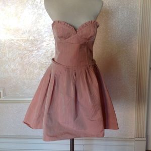 Galliano strapless dress sz 4