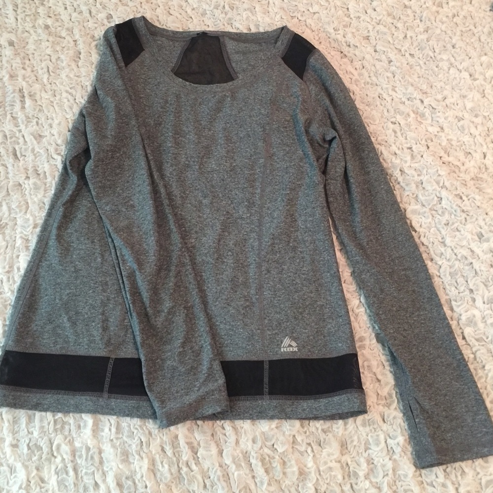 RBX spandex/mesh workout long sleeve top