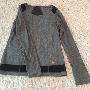 RBX spandex/mesh workout long sleeve top