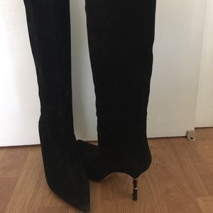 Authenic Gucci suede tall boot w receipt
