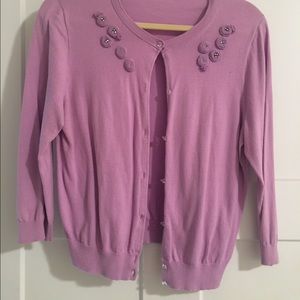 Light purple JCrew cardigan