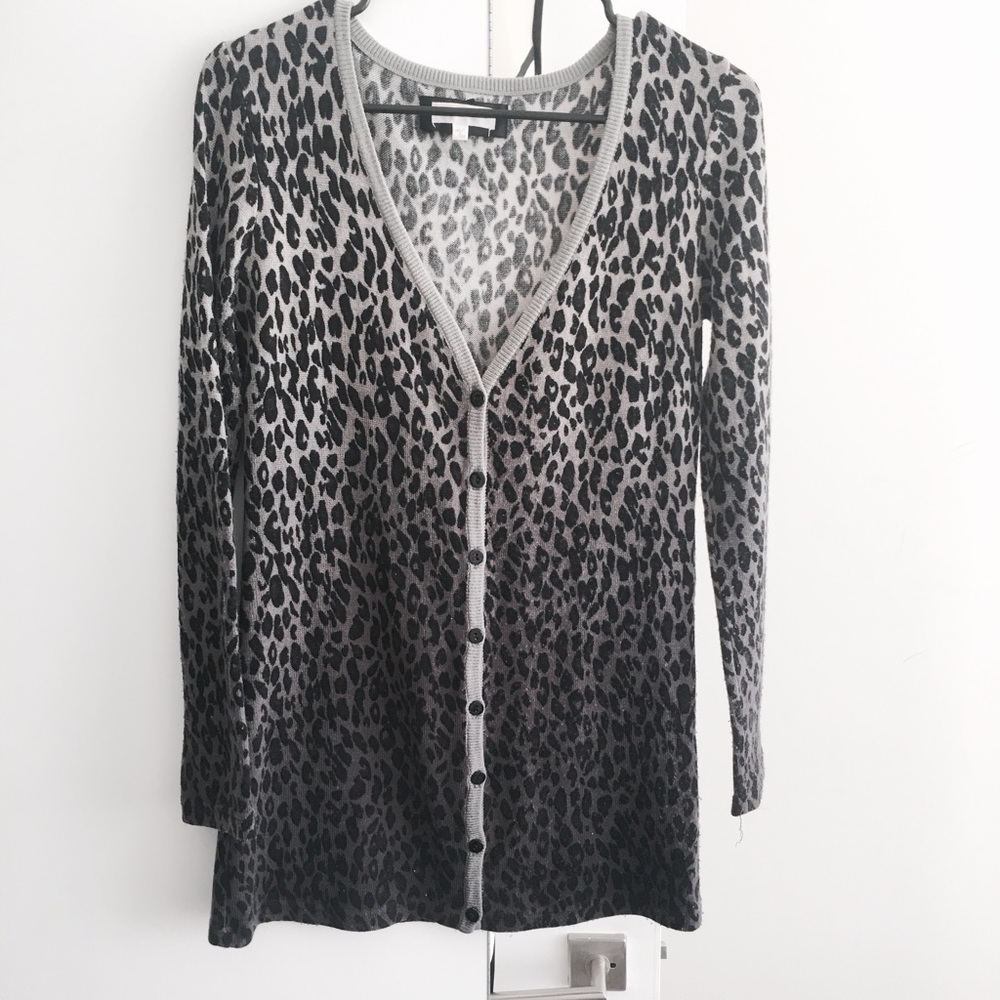 Leopard print cardigan