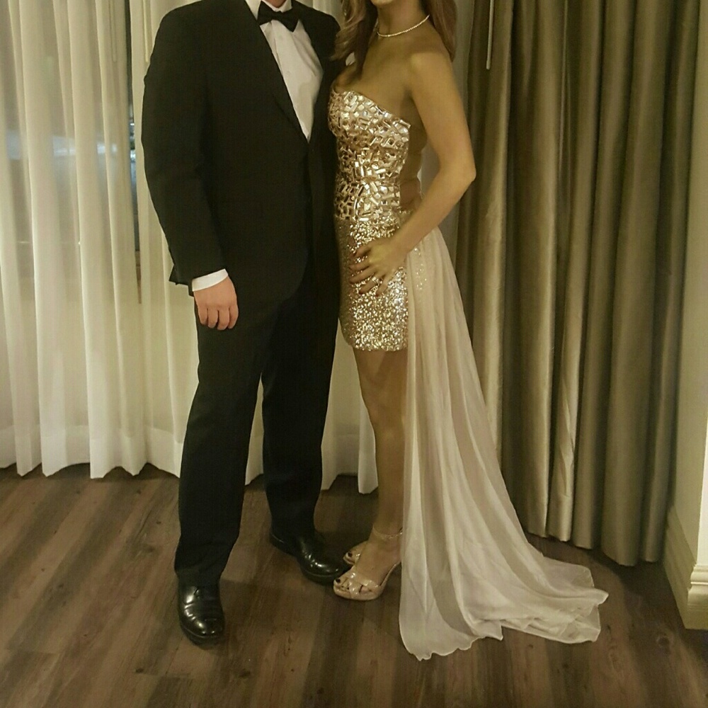 Gold dress