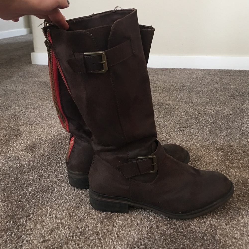 American Eagle Outfitters suede boots