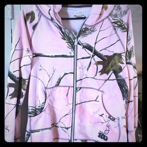 Pink-Camo zip up