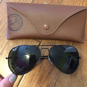 All black authentic ray bans