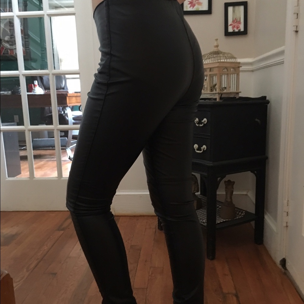 Hot Leather Legging Pants H&M