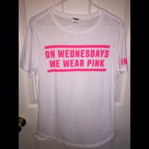 "On Wednesday's We Wear PINK" Tee