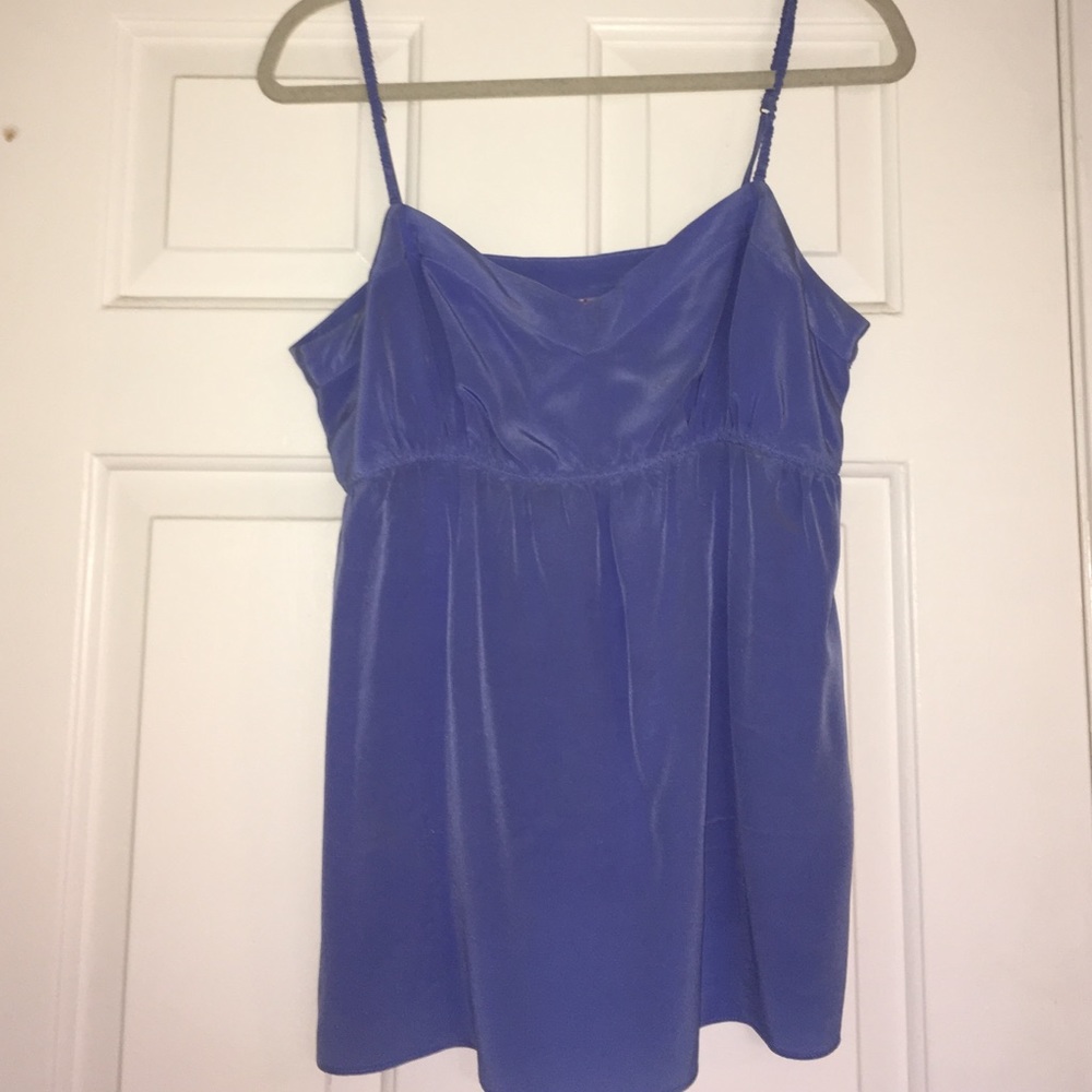 Lilly Pulitzer Silk Periwinkle Babydoll Tank