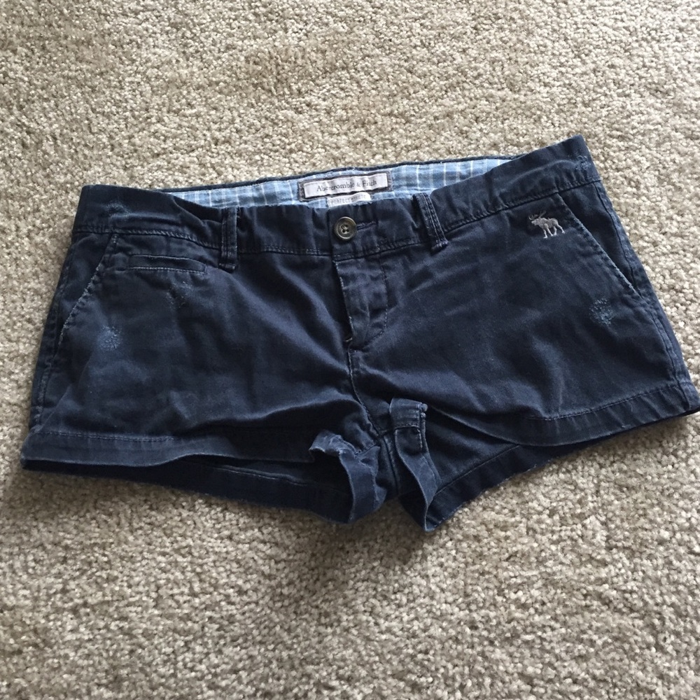Navy Blue Abercrombie and Fitch Shorts
