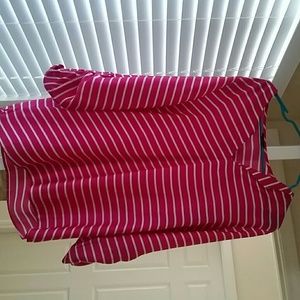 Ann Taylor silky womens  long sleeve shirt large