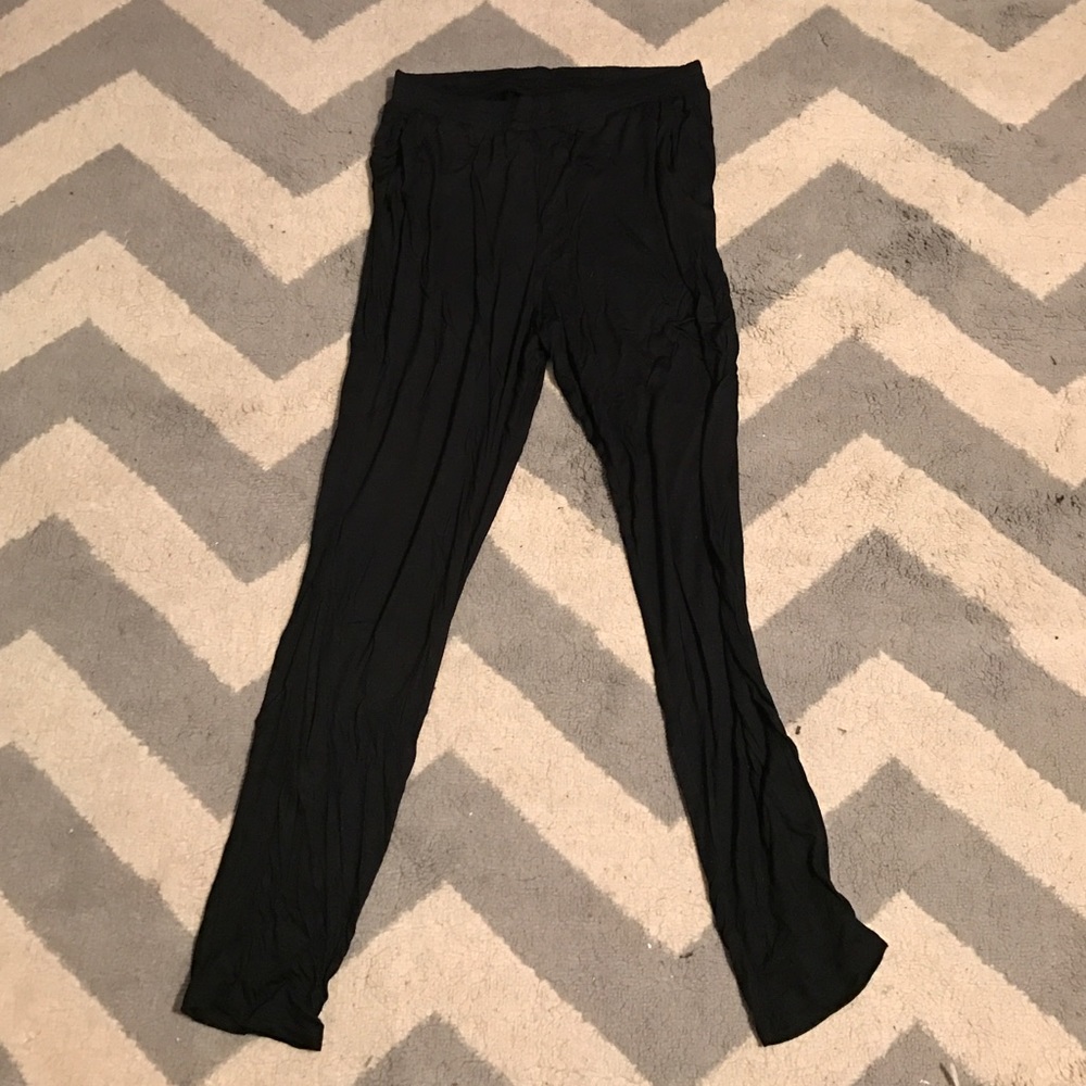 Black H&M joggers.