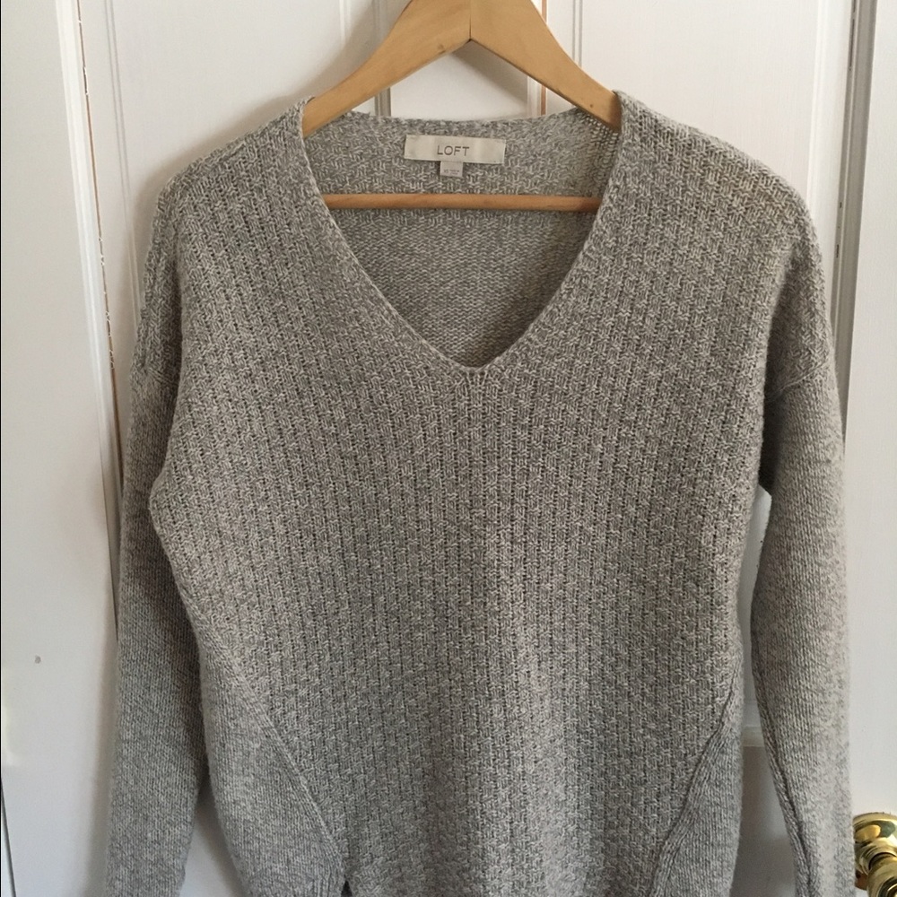 LOFT Wool V-Neck Sweater
