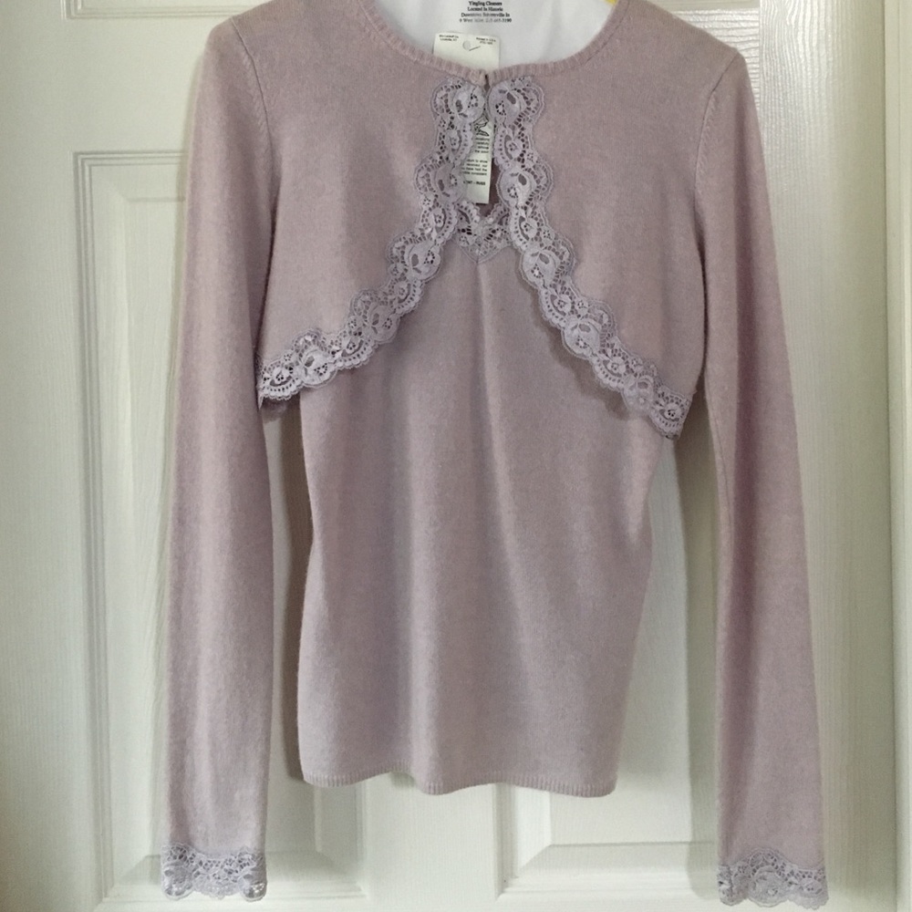 Autumn Cashmere top with cropped cardigan_5