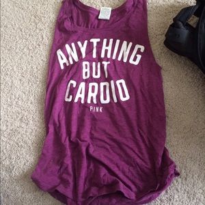 Victoria's Secret "anything but cardio" XS shirt