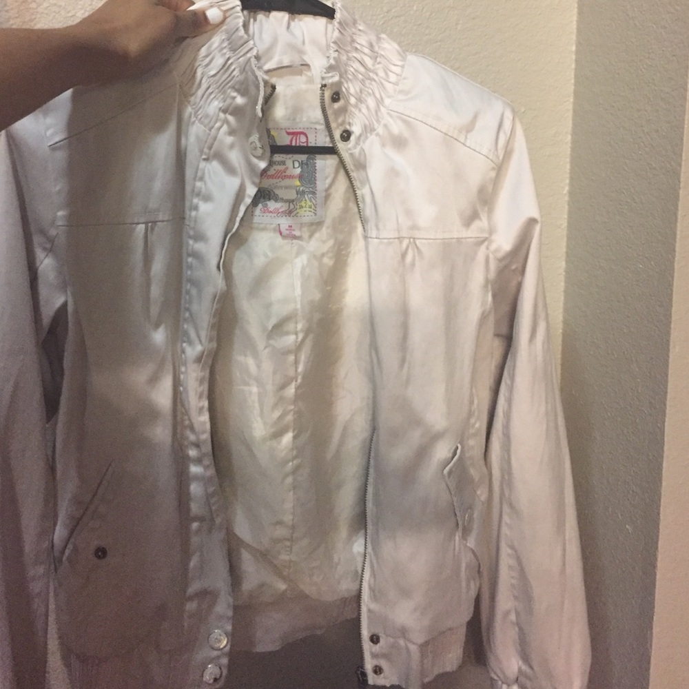 Tan / Cream Bomber Jacket