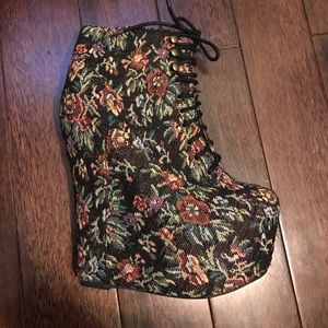 Jeffrey Campbell Platform Wedge Shoes Damsel