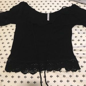 Black dressy tee shirt