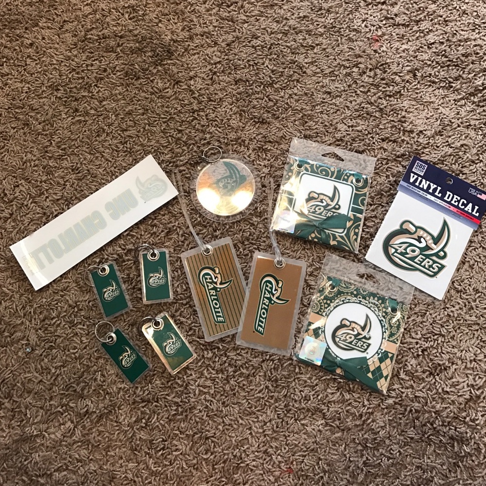 UNC Charlotte 49ers decal bundle