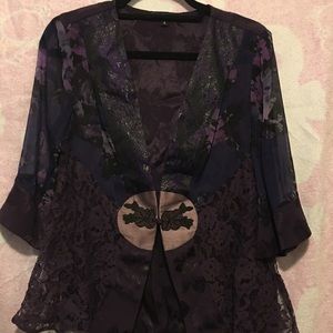 Lovely Spencer Alexis Studio VK Kimono Lace Jacket