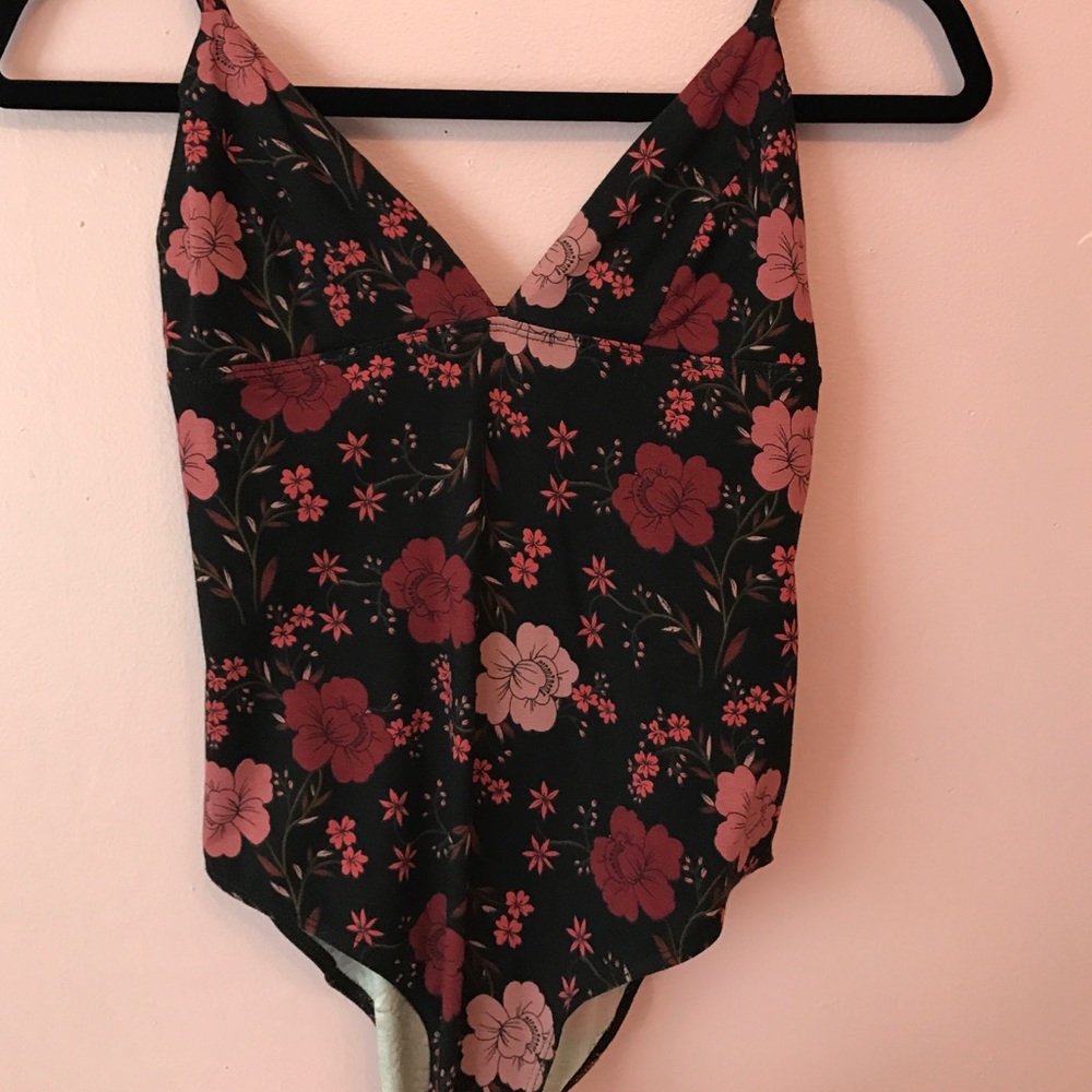 Floral body suit