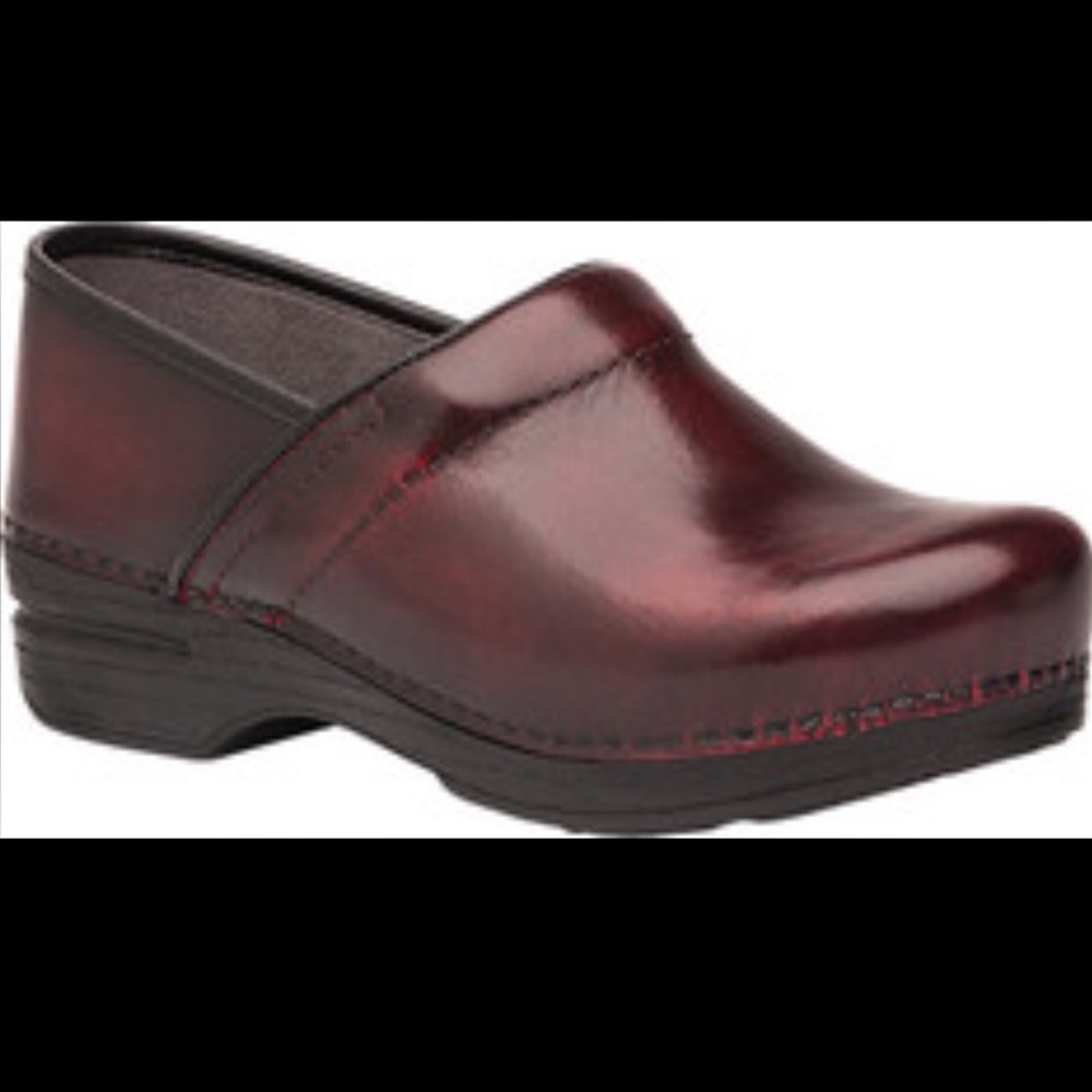 Dansko Clogs Red Leather