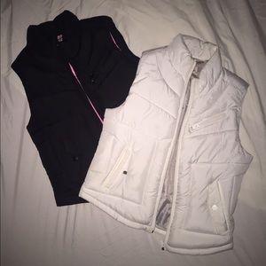 White and black vests