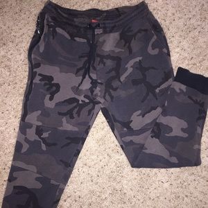 Nike tech fleece camo joggers ( large )