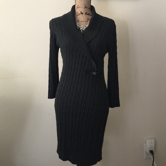 Calvin Klein Carvel Knot Sweater Dress - Picture 2 of 7