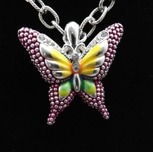 Pretty Butterfly Necklace Set