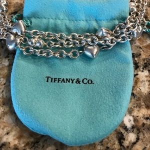 Tiffany & Co. silver 3 layer heart necklace
