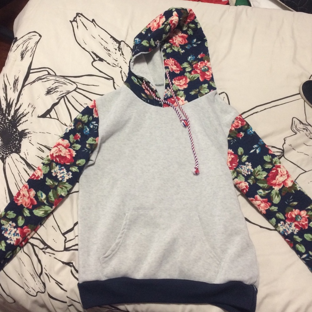 Floral hoodie
