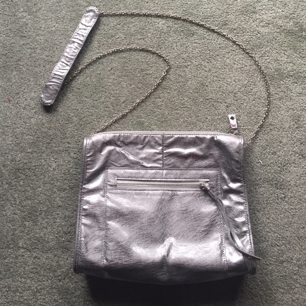 Silver Lauren Merkin Bag
