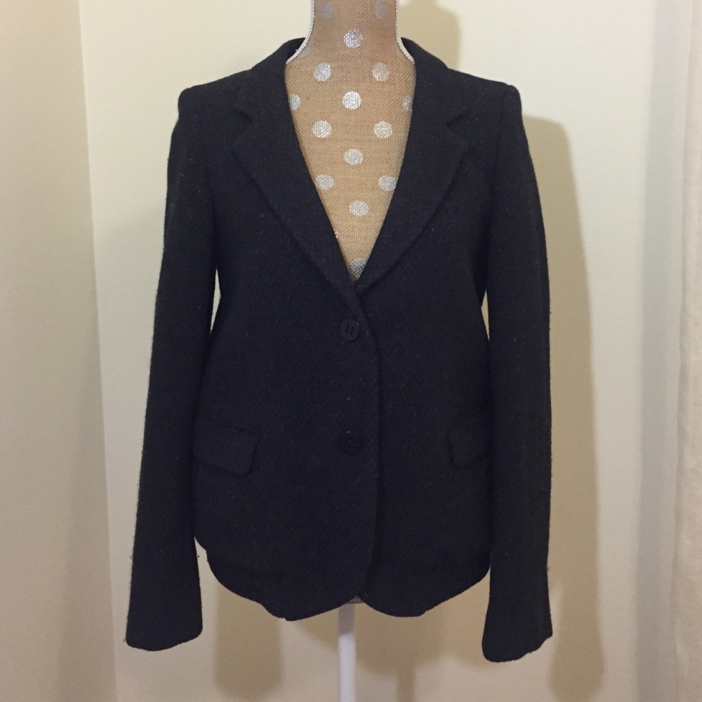 Chloe deep gray wool coat
