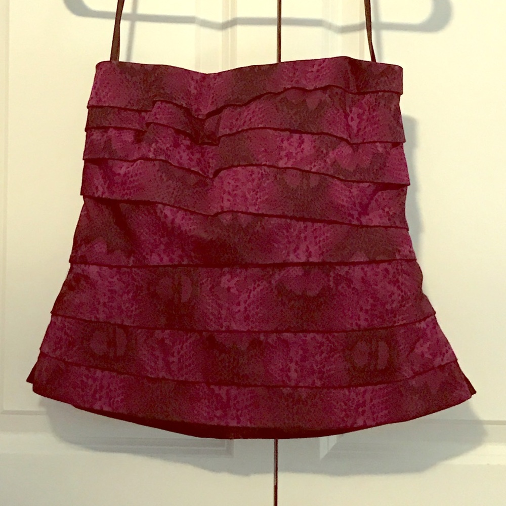 Purple/pink WHBM tube top