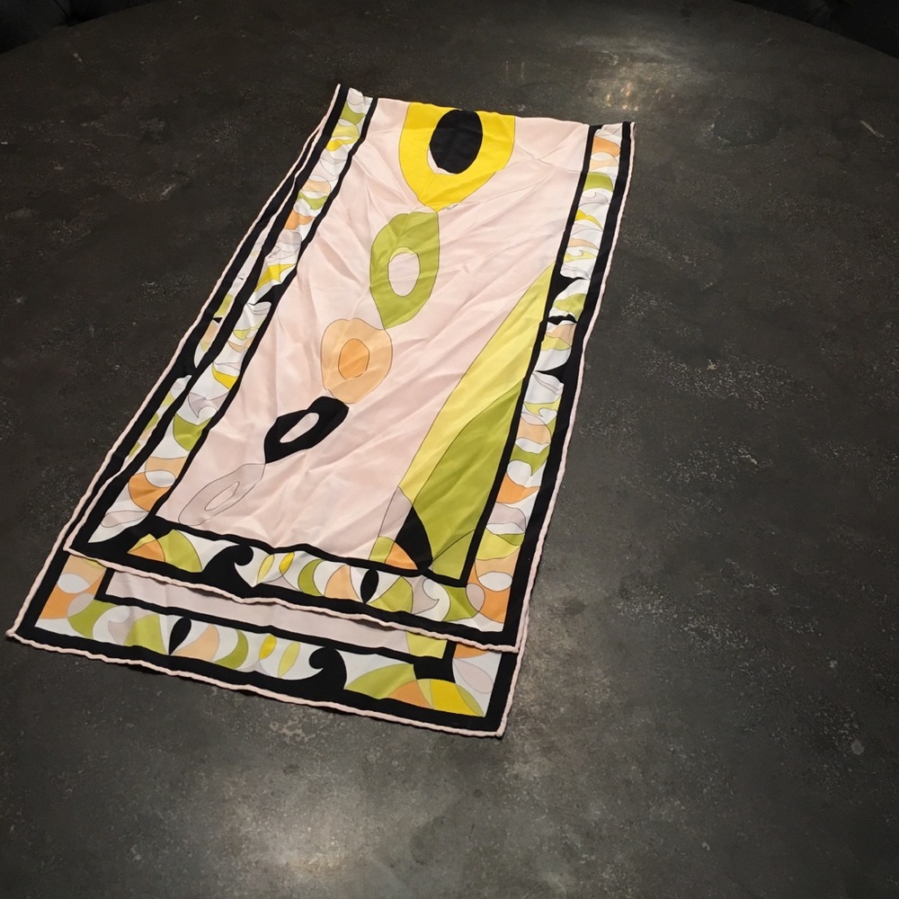 Emilio Pucci Silk Abstract Scarf
