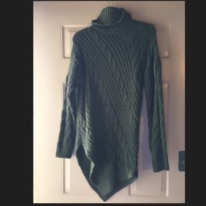 Olive Green Sweater Dress