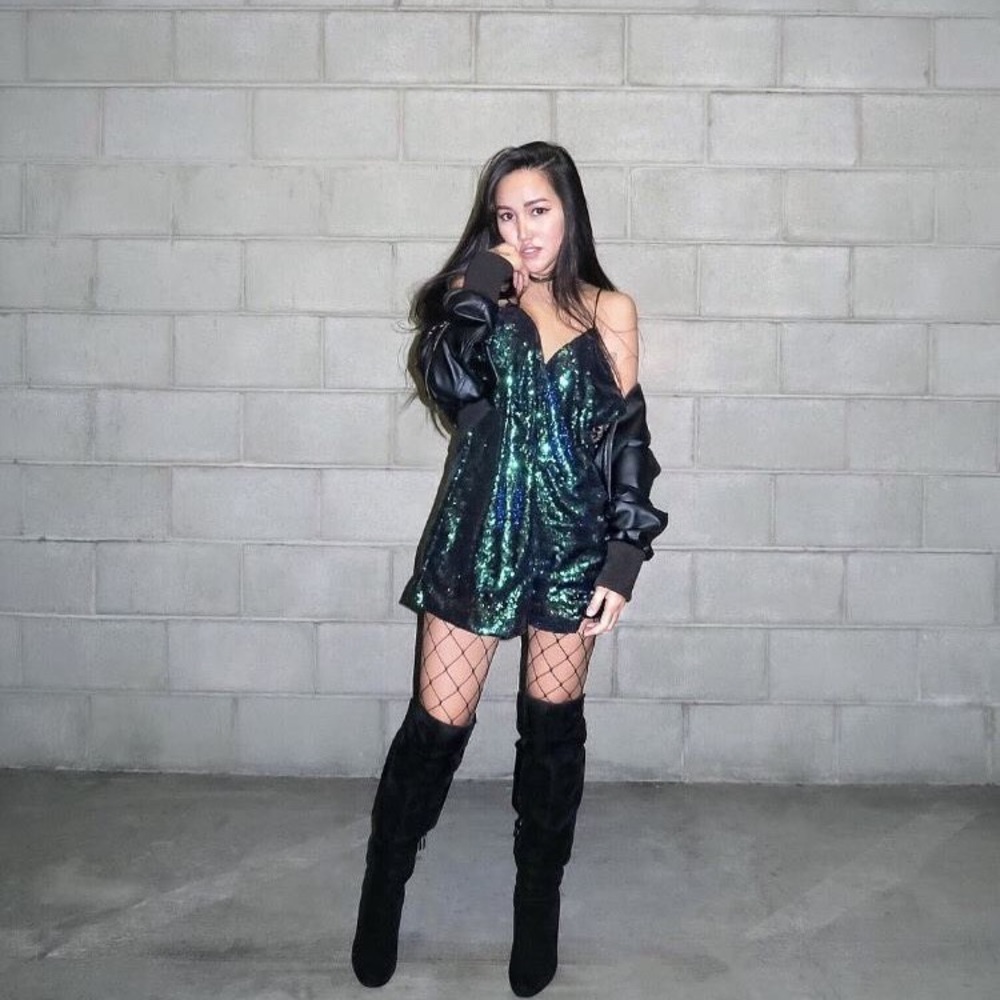 Motel Rocks Sequin Romper
