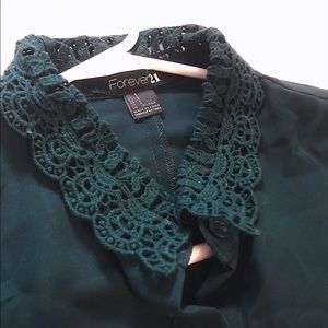 🌷Elegant Lace Collar Blouse