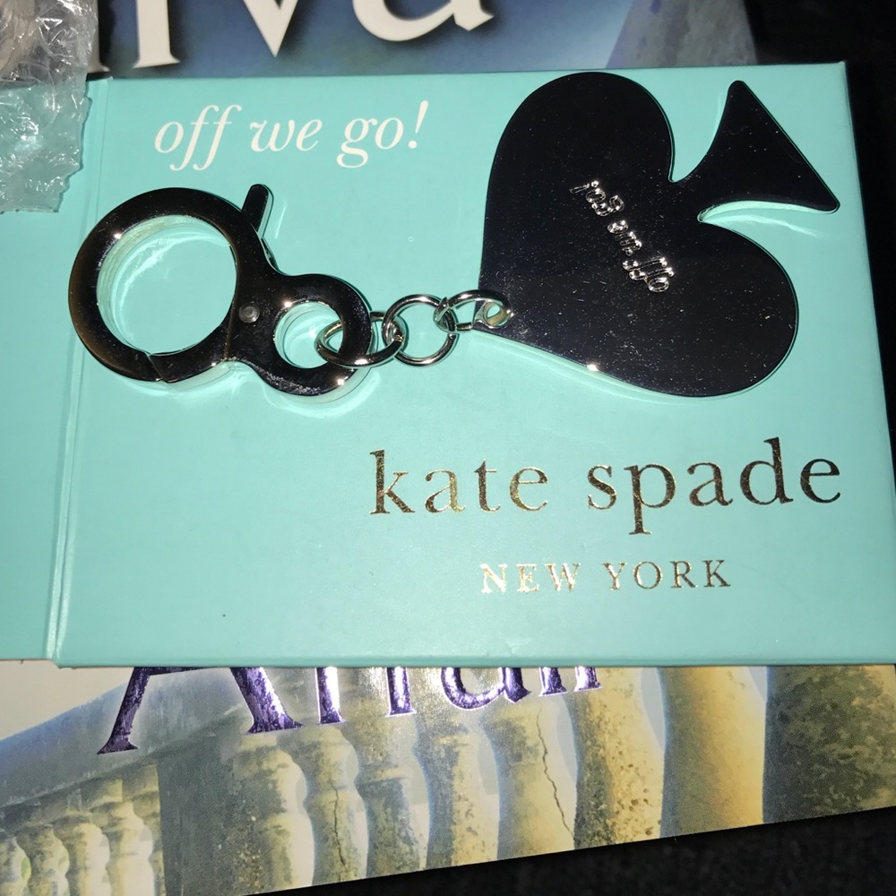 Kate spade key chain silver