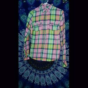 Aeropostale long sleeve plaid shirt SIZE MEDIUM