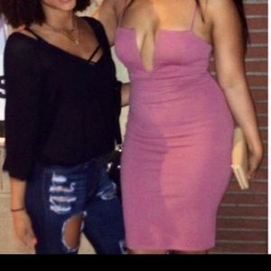 Pink Structured Dress